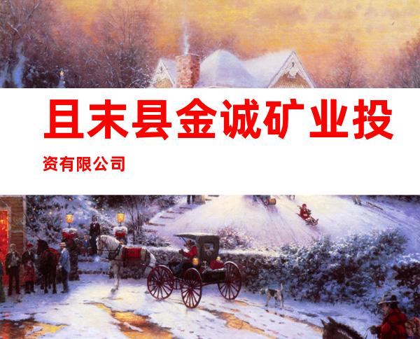 且末县金诚矿业投资有限公司