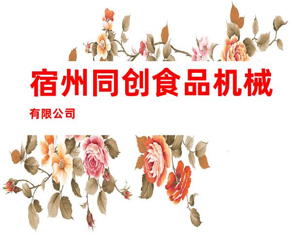 宿州同创食品机械有限公司