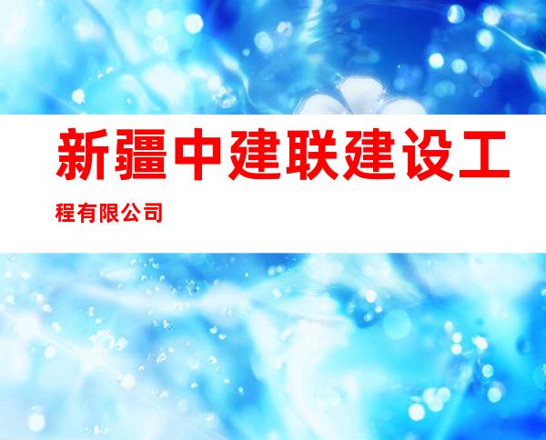新疆中建联建设工程有限公司