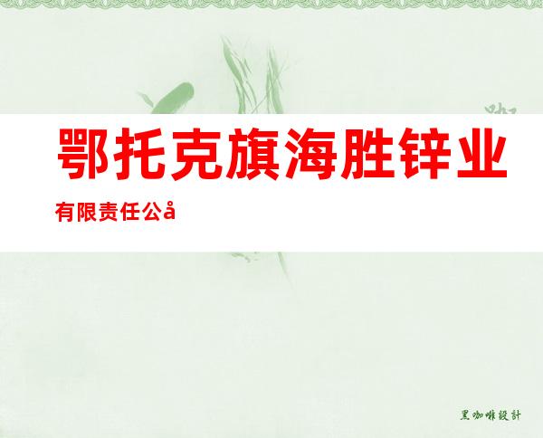 鄂托克旗海胜锌业有限责任公司